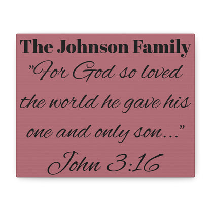 Personalized Bible Verse Wall Art, Canvas, Family Name, Family Bible Art