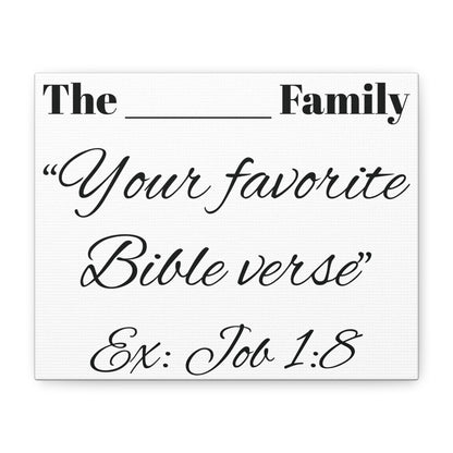 Personalized Bible Verse Canvas Wall Art – Custom Scripture Art – Choose Your Own Verse