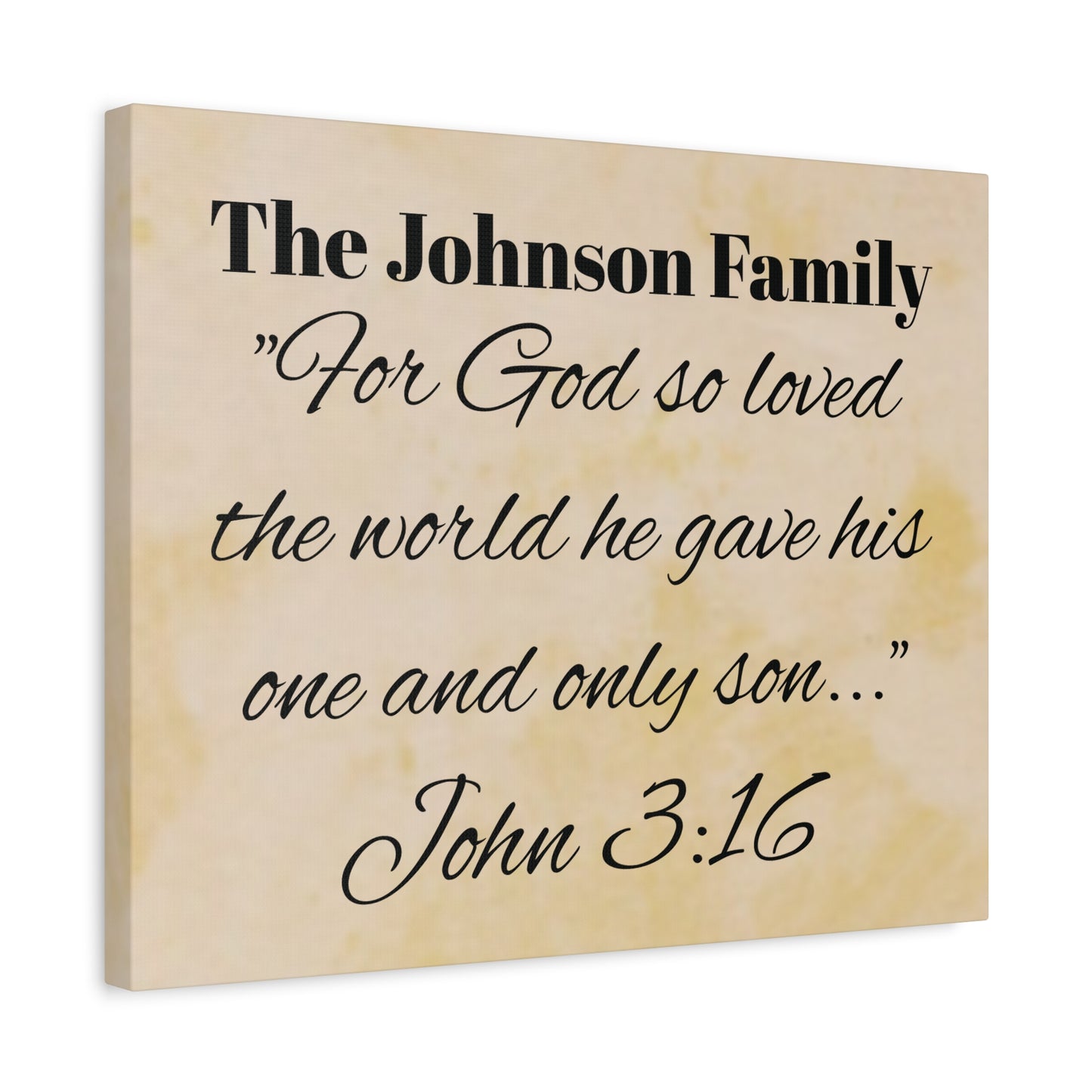 Personalized Bible Verse Wall Art, Canvas, Family Name, Family Bible Art