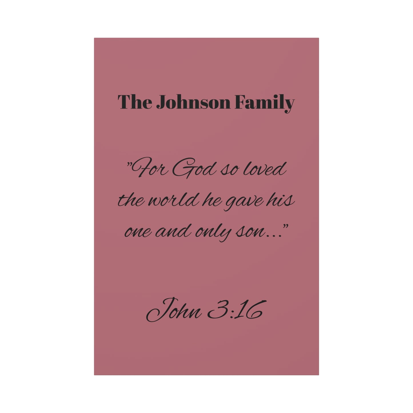 Personalized Bible Verse Wall Art, Canvas, Family Name, Family Bible Art