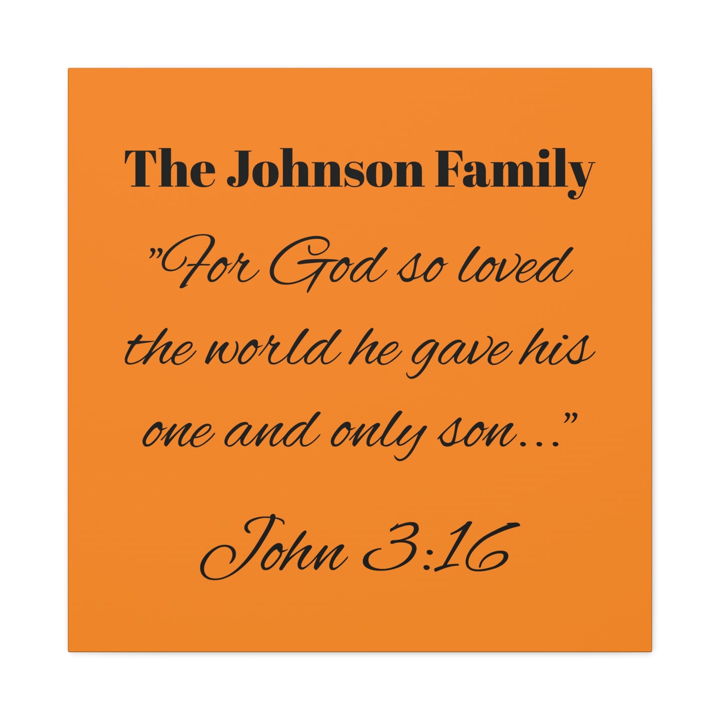 Personalized Bible Verse Wall Art, Canvas, Family Name, Family Bible Art