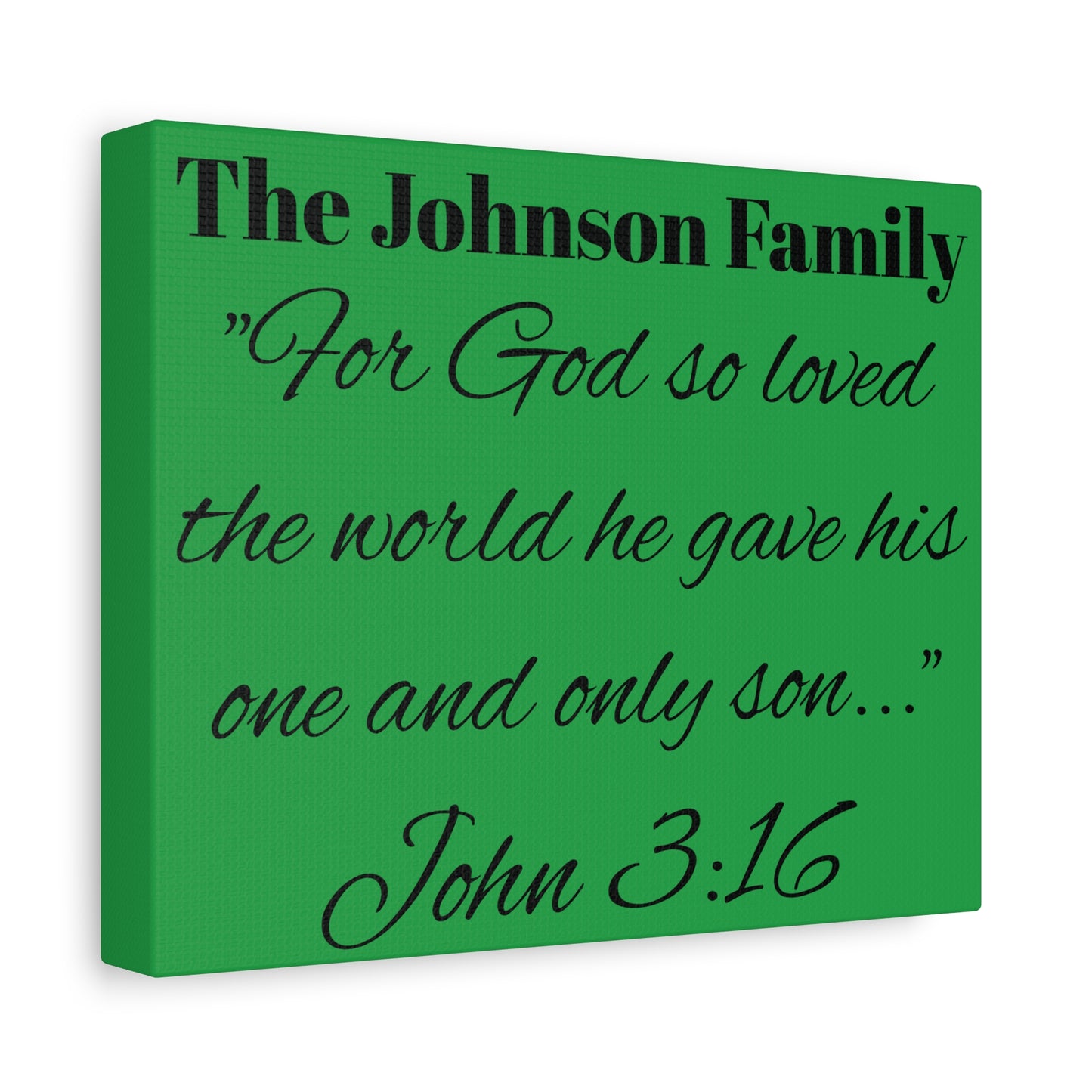 Personalized Bible Verse Wall Art, Canvas, Family Name, Family Bible Art