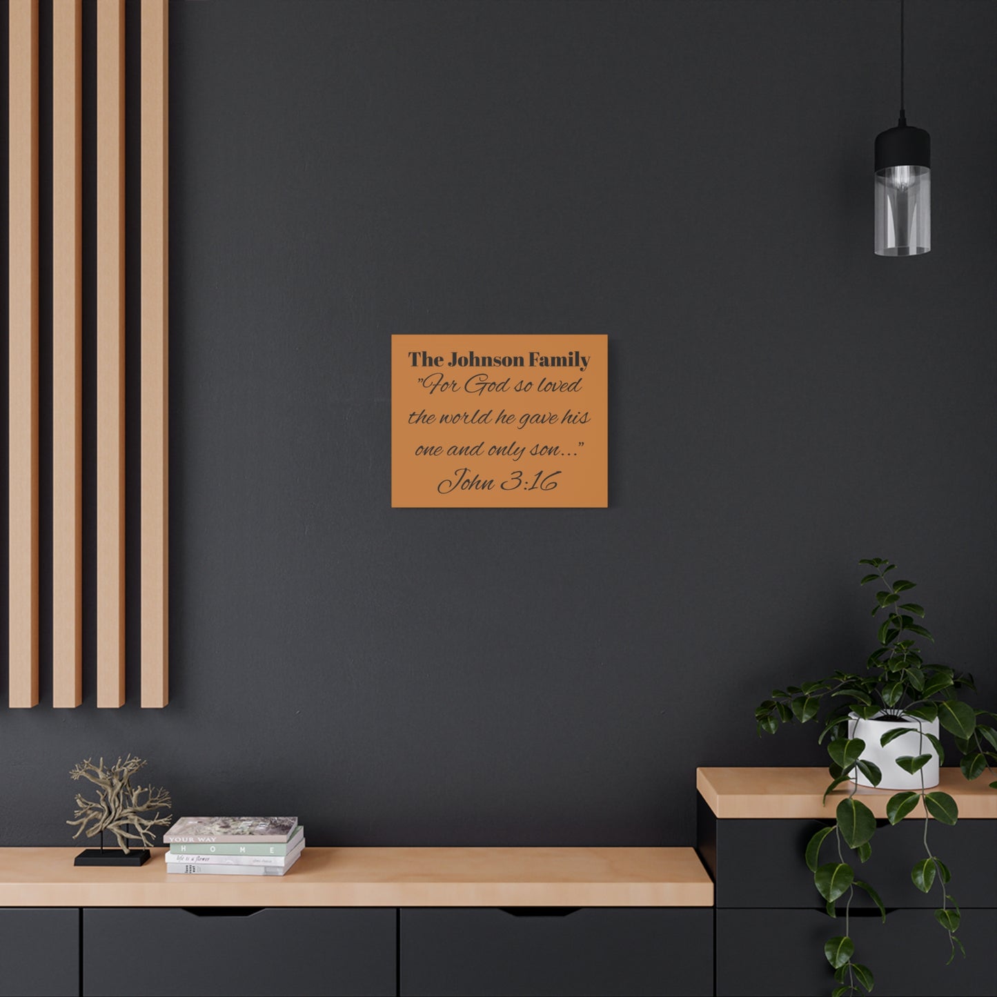 Personalized Bible Verse Wall Art, Canvas, Family Name, Family Bible Art