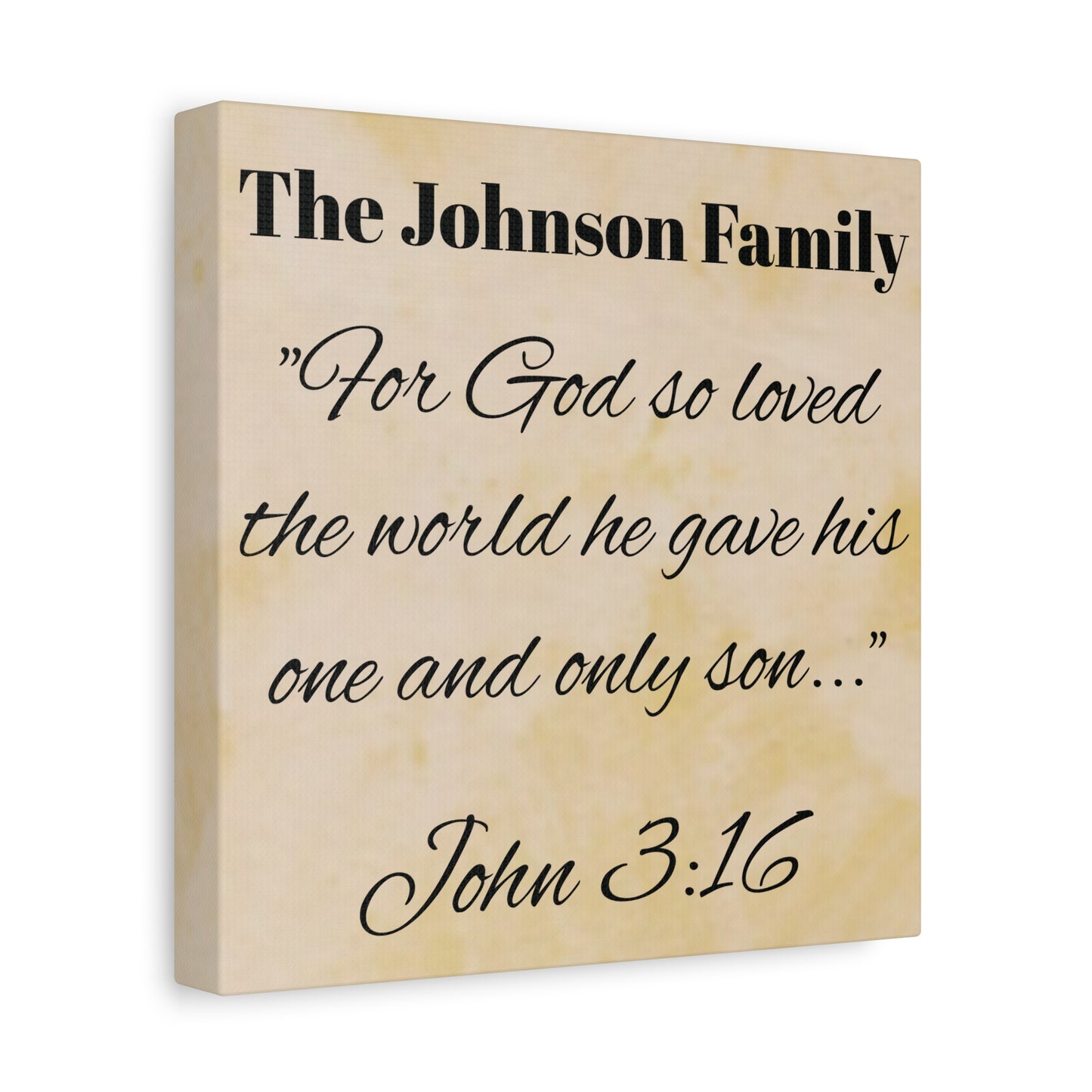 Personalized Bible Verse Wall Art, Canvas, Family Name, Family Bible Art