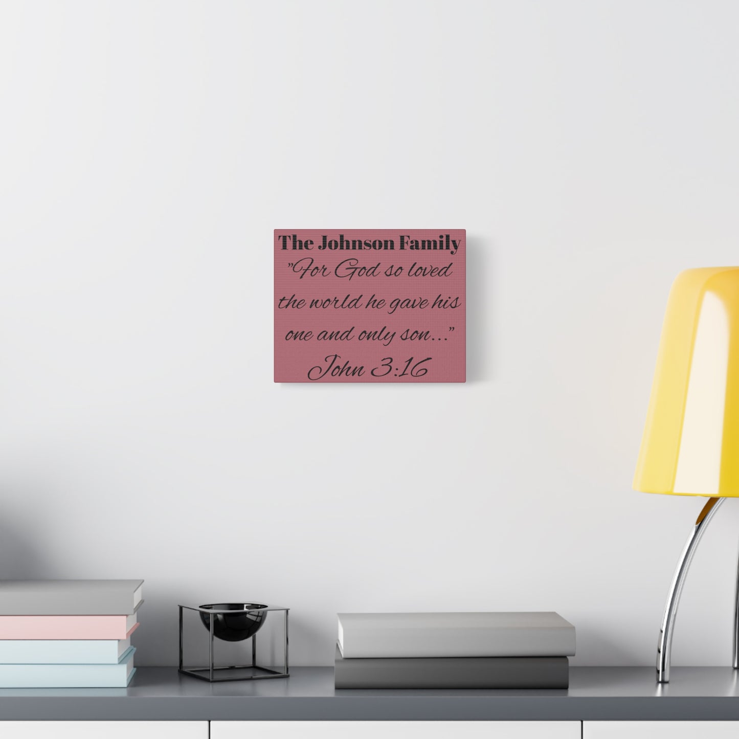 Personalized Bible Verse Wall Art, Canvas, Family Name, Family Bible Art