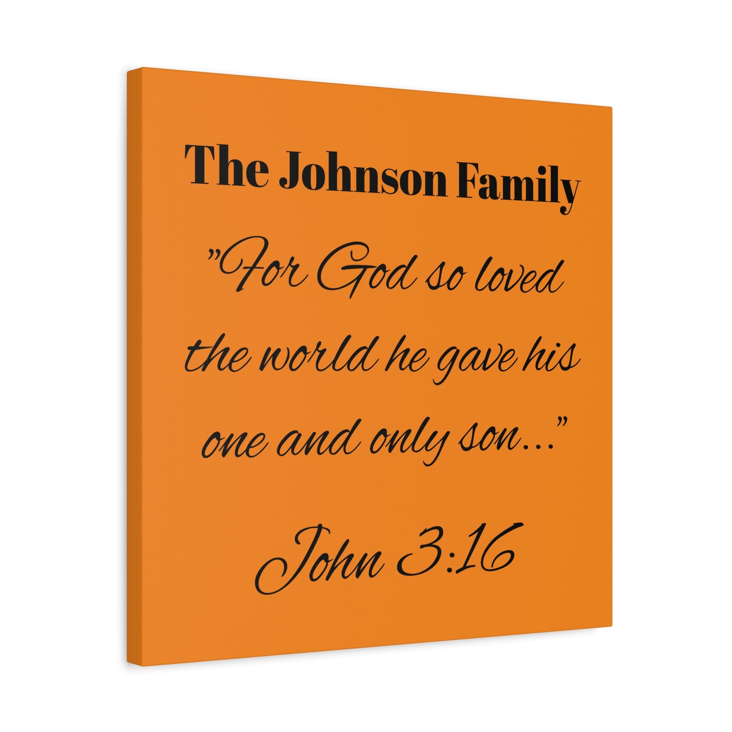 Personalized Bible Verse Wall Art, Canvas, Family Name, Family Bible Art