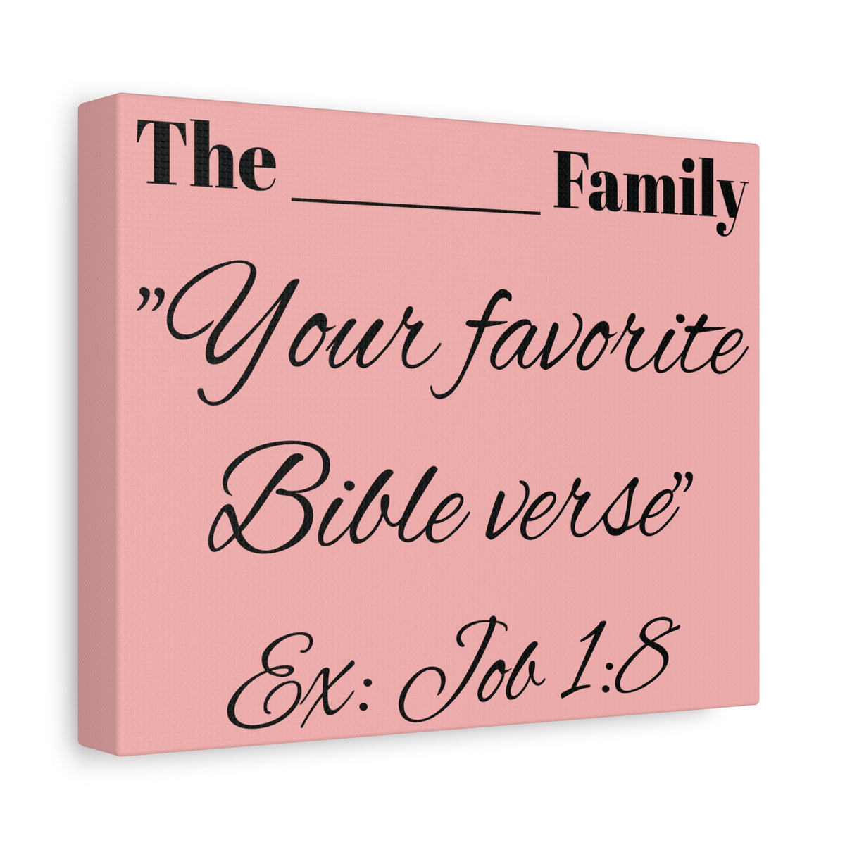 Elegant personalized Christian wall art