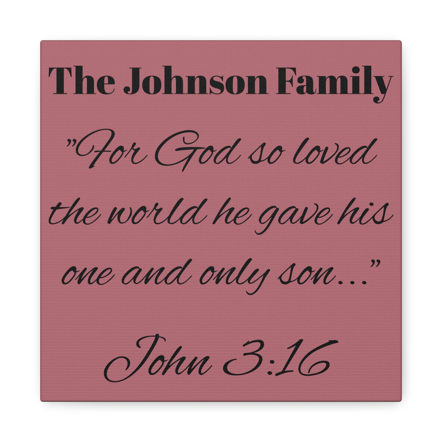 Personalized Bible Verse Wall Art, Canvas, Family Name, Family Bible Art