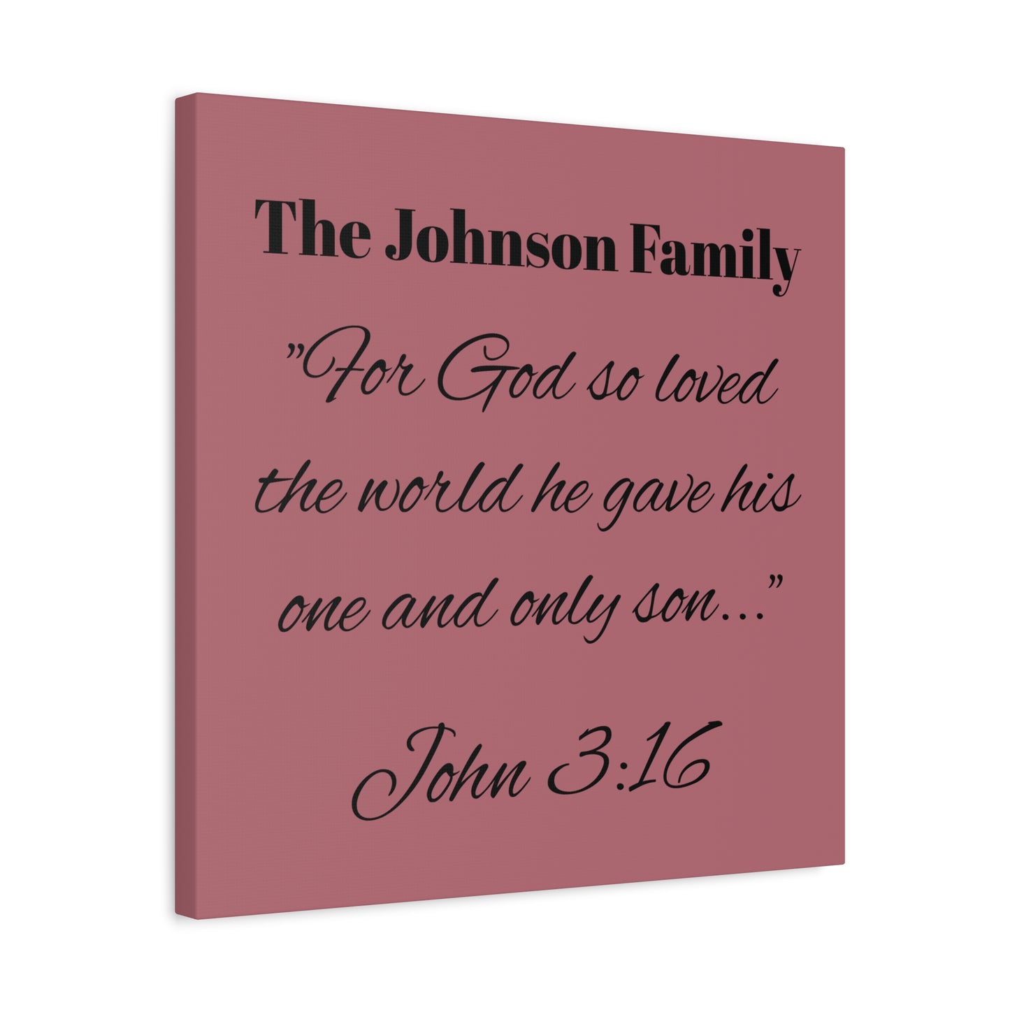 Personalized Bible Verse Wall Art, Canvas, Family Name, Family Bible Art
