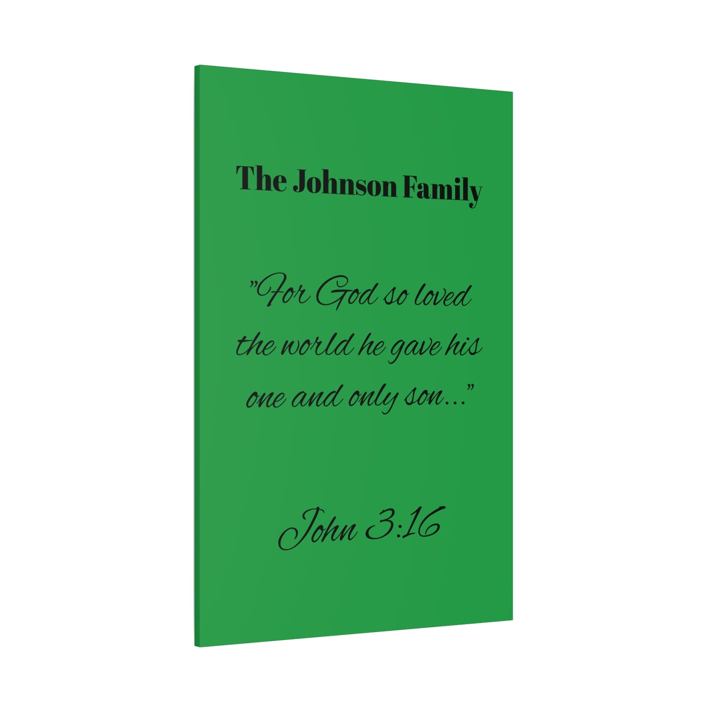 Personalized Bible Verse Wall Art, Canvas, Family Name, Family Bible Art