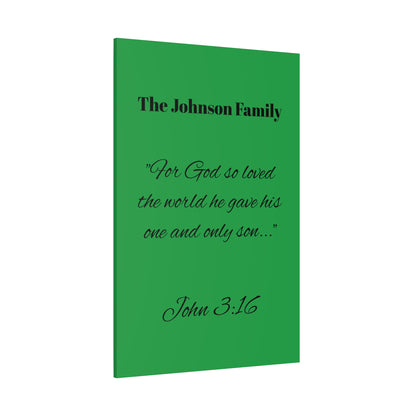 Personalized Bible Verse Wall Art, Canvas, Family Name, Family Bible Art