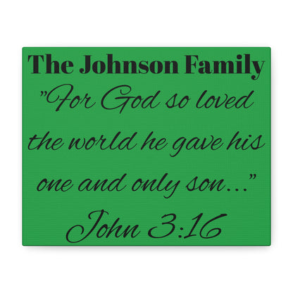 Personalized Bible Verse Wall Art, Canvas, Family Name, Family Bible Art