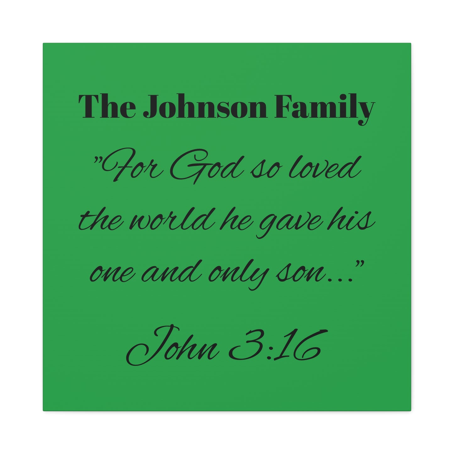 Personalized Bible Verse Wall Art, Canvas, Family Name, Family Bible Art