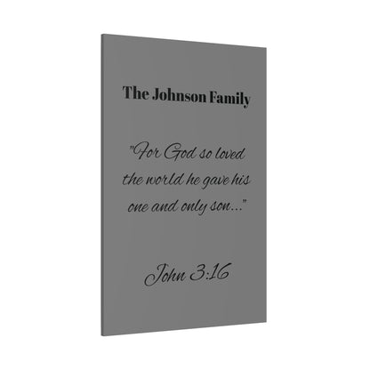 Personalized Bible Verse Wall Art, Canvas, Family Name, Family Bible Art