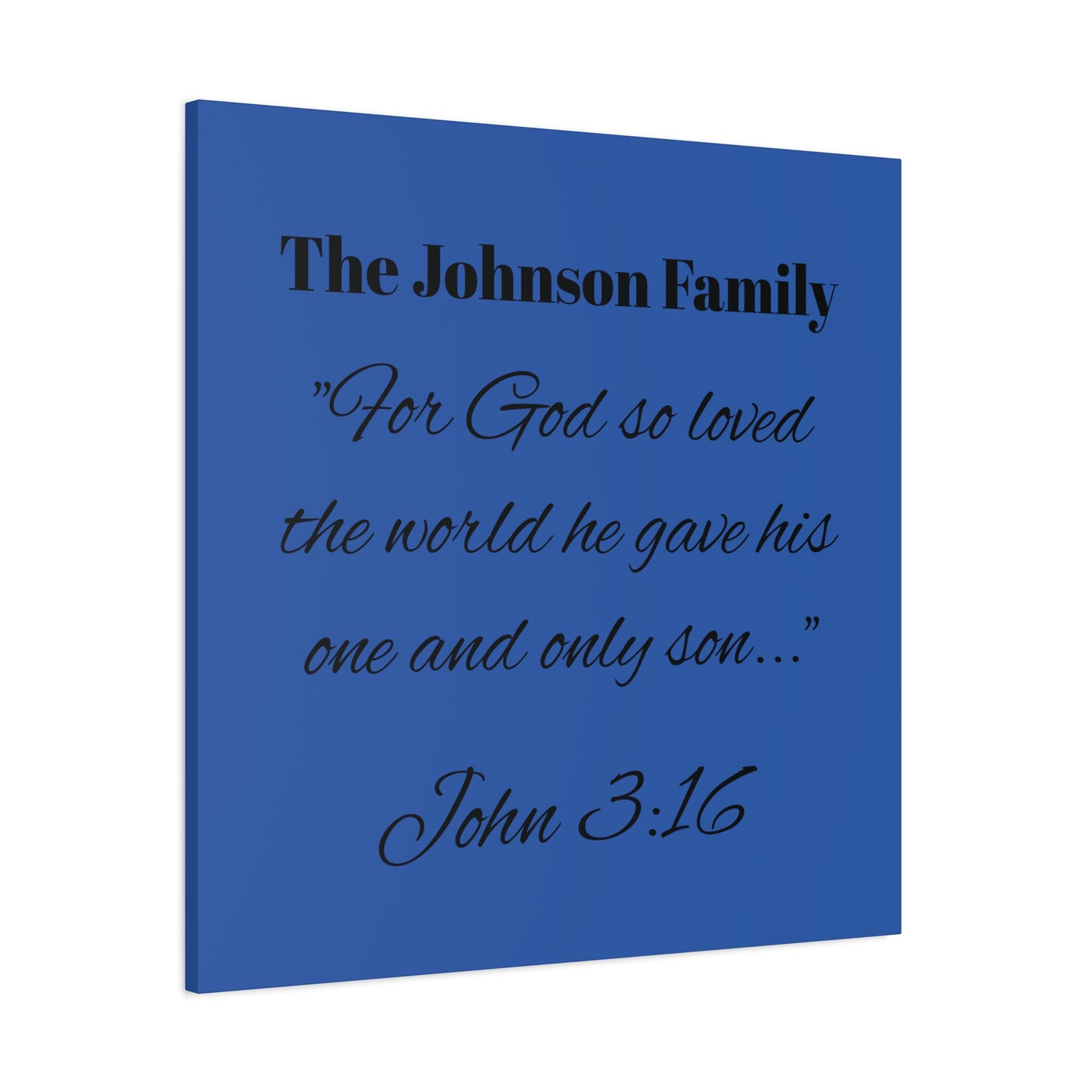 Personalized Bible Verse Wall Art, Canvas, Family Name, Family Bible Art