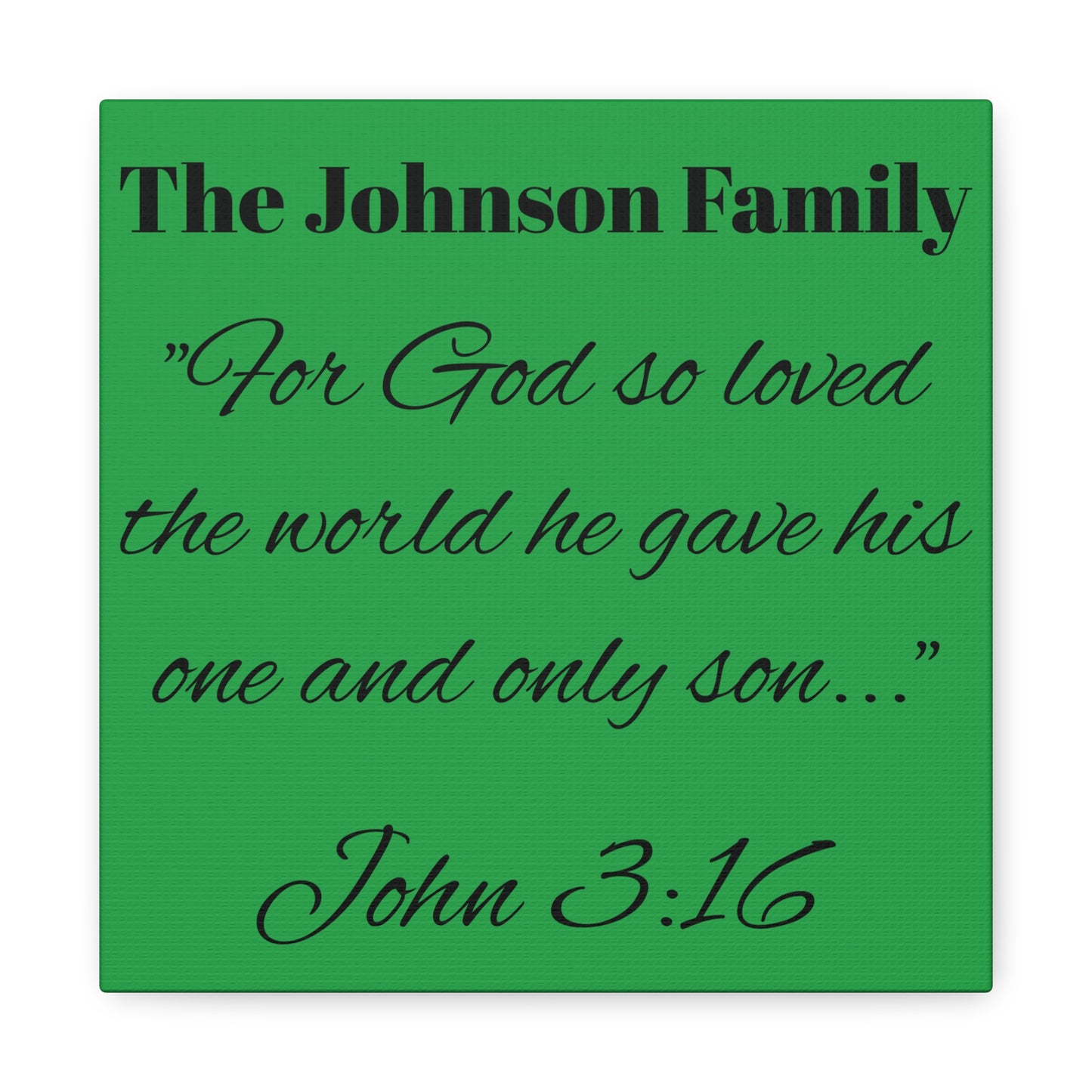 Personalized Bible Verse Wall Art, Canvas, Family Name, Family Bible Art