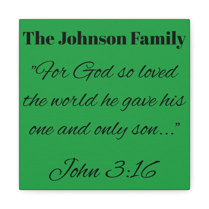 Personalized Bible Verse Wall Art, Canvas, Family Name, Family Bible Art