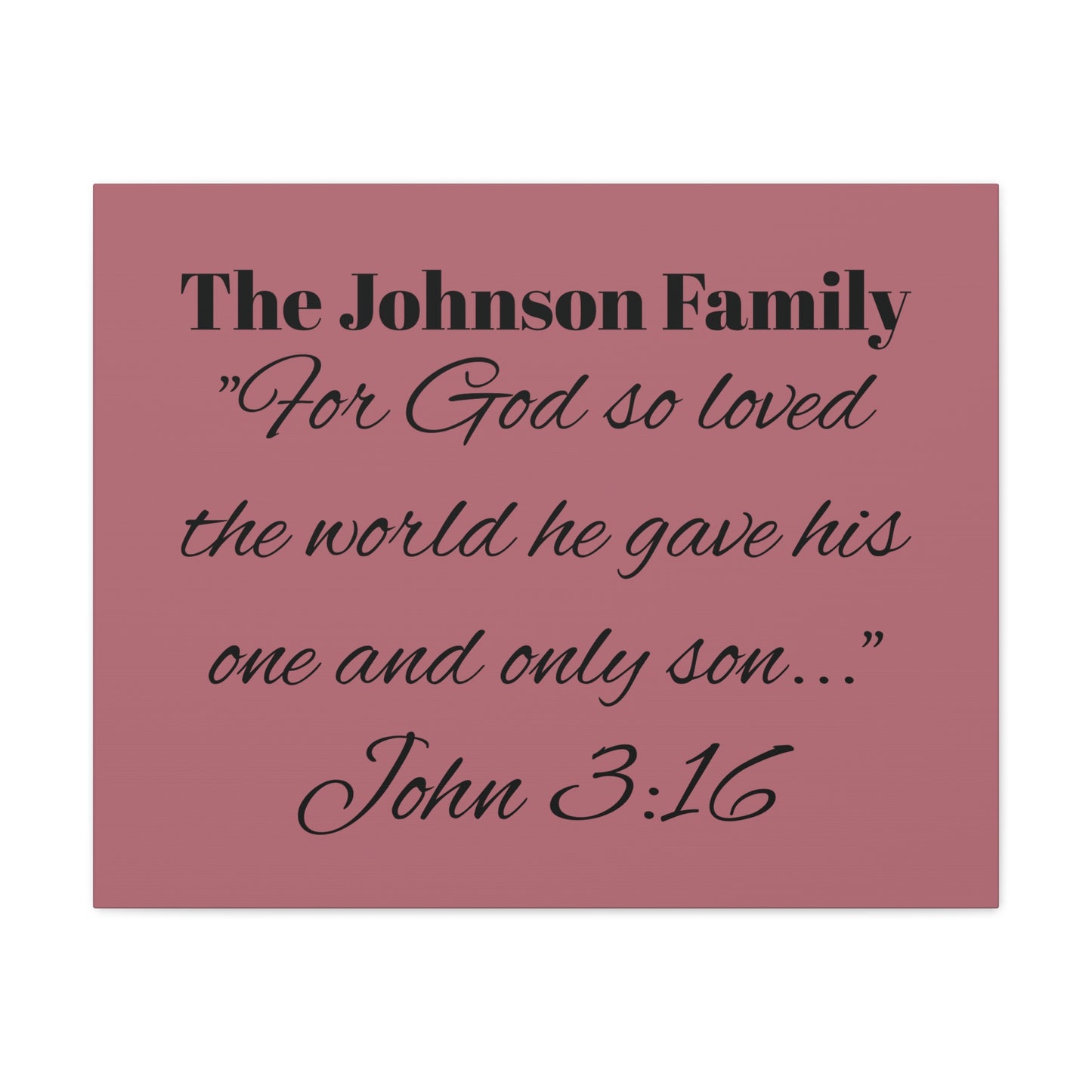 Personalized Bible Verse Wall Art, Canvas, Family Name, Family Bible Art