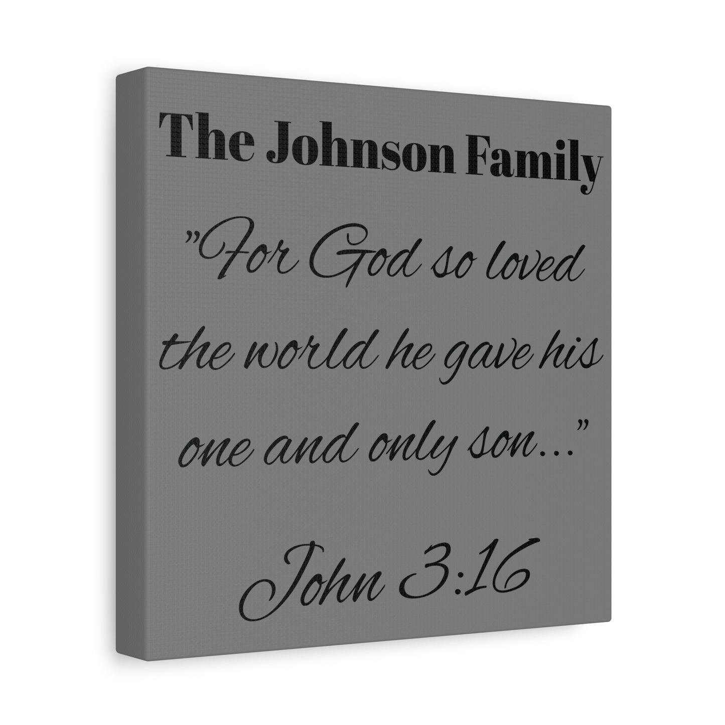 Personalized Bible Verse Wall Art, Canvas, Family Name, Family Bible Art