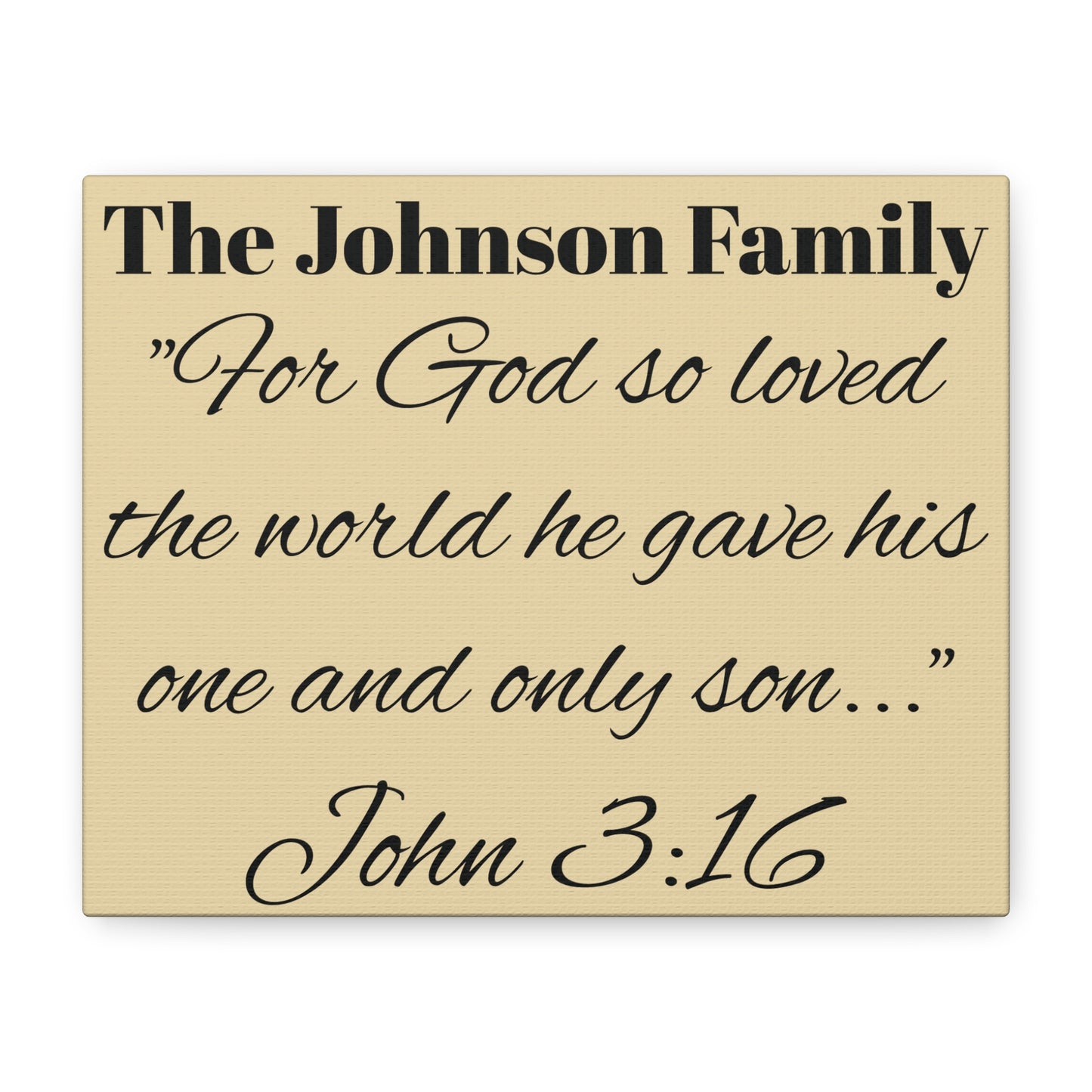 Personalized Bible Verse Wall Art, Canvas, Family Name, Family Bible Art