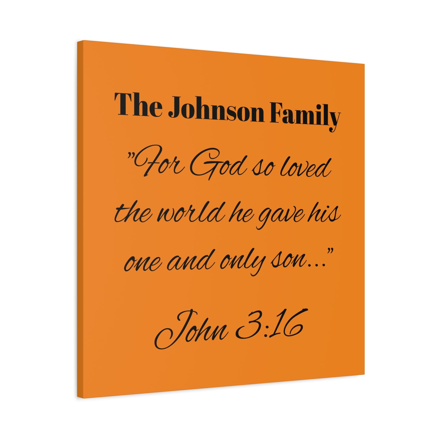 Personalized Bible Verse Wall Art, Canvas, Family Name, Family Bible Art