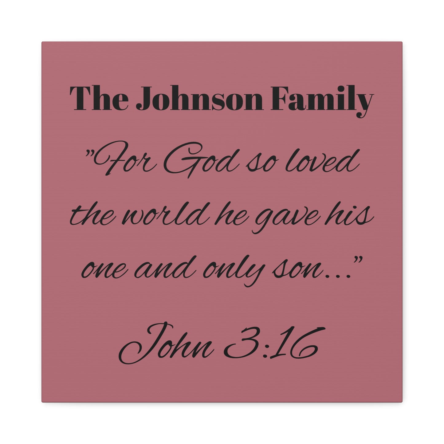 Personalized Bible Verse Wall Art, Canvas, Family Name, Family Bible Art