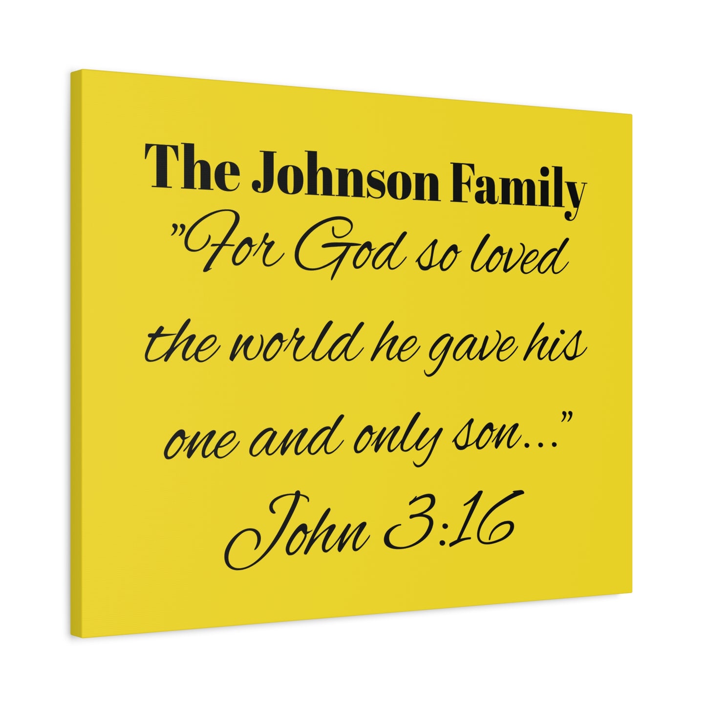 Personalized Bible Verse Wall Art, Canvas, Family Name, Family Bible Art