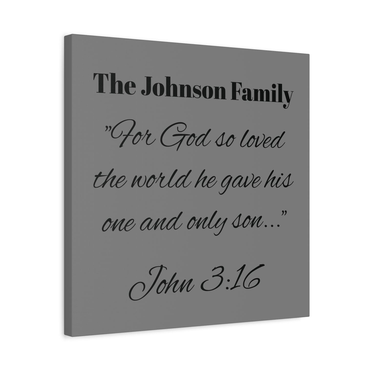 Personalized Bible Verse Wall Art, Canvas, Family Name, Family Bible Art