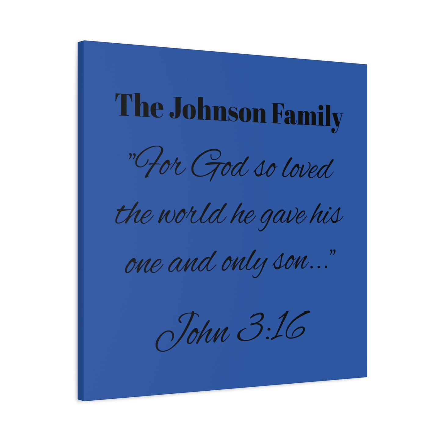 Personalized Bible Verse Wall Art, Canvas, Family Name, Family Bible Art