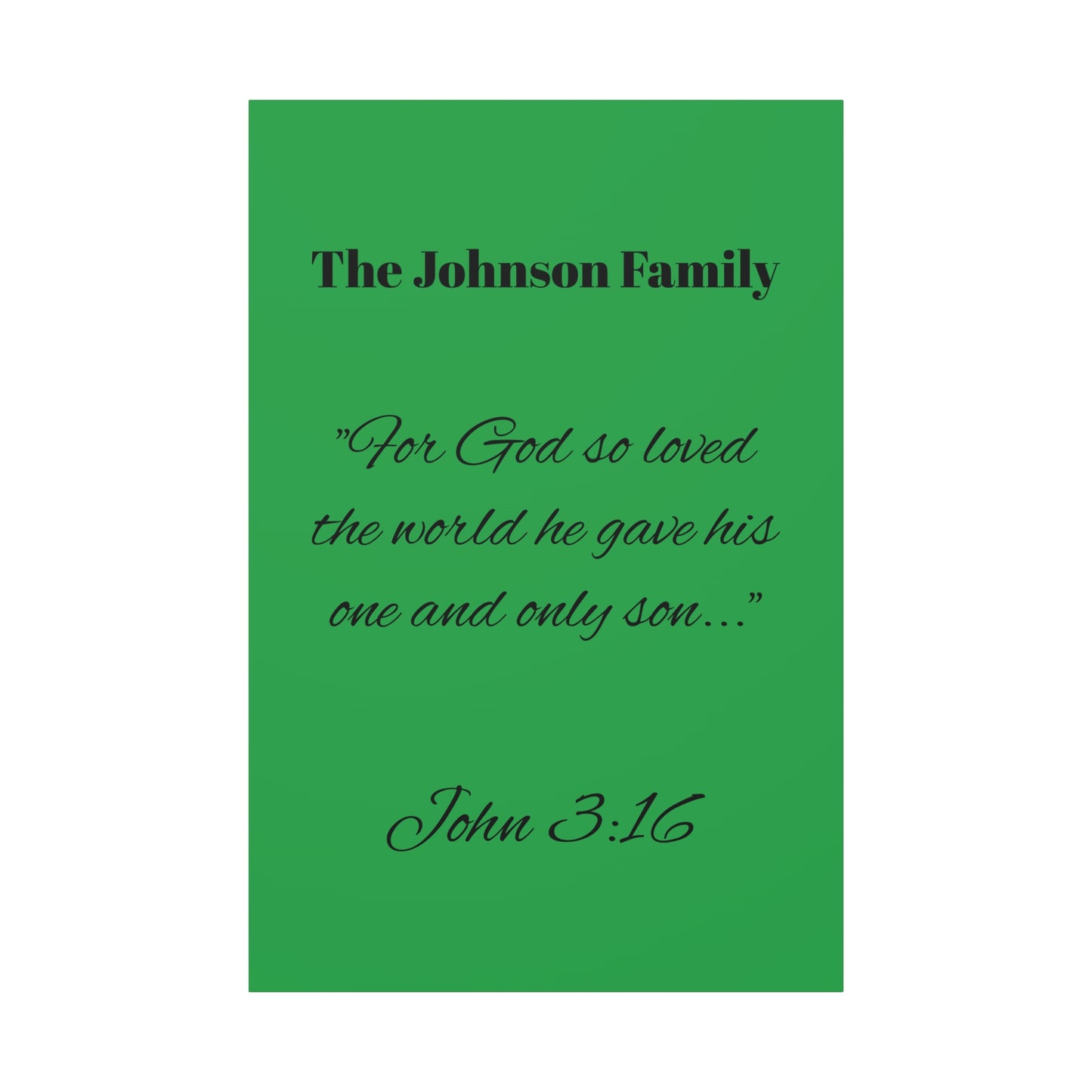 Personalized Bible Verse Wall Art, Canvas, Family Name, Family Bible Art