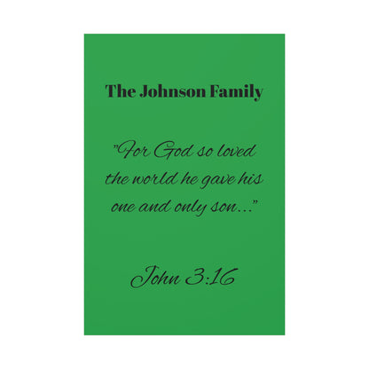 Personalized Bible Verse Wall Art, Canvas, Family Name, Family Bible Art