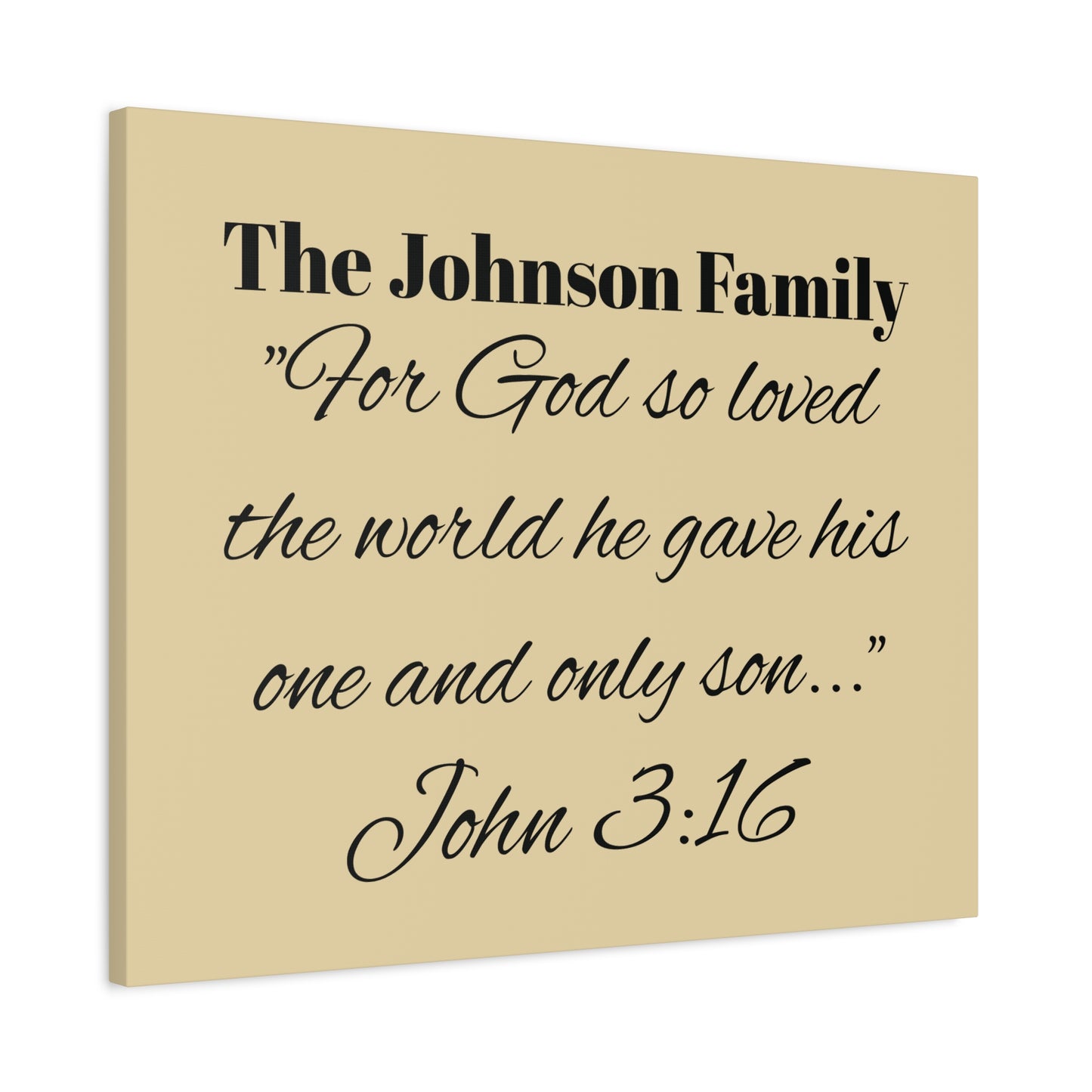 Personalized Bible Verse Wall Art, Canvas, Family Name, Family Bible Art