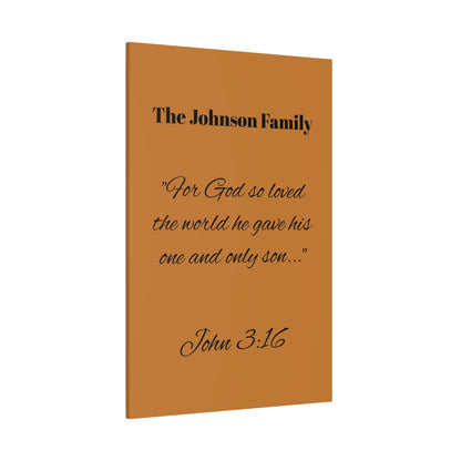 Personalized Bible Verse Wall Art, Canvas, Family Name, Family Bible Art
