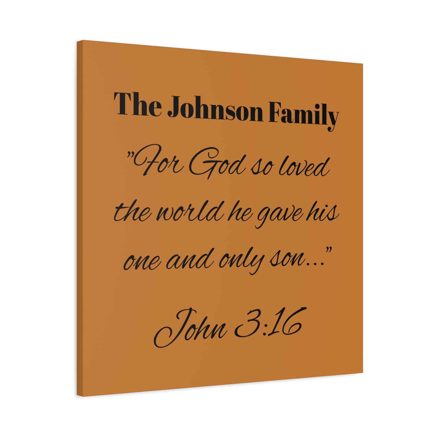 Personalized Bible Verse Wall Art, Canvas, Family Name, Family Bible Art
