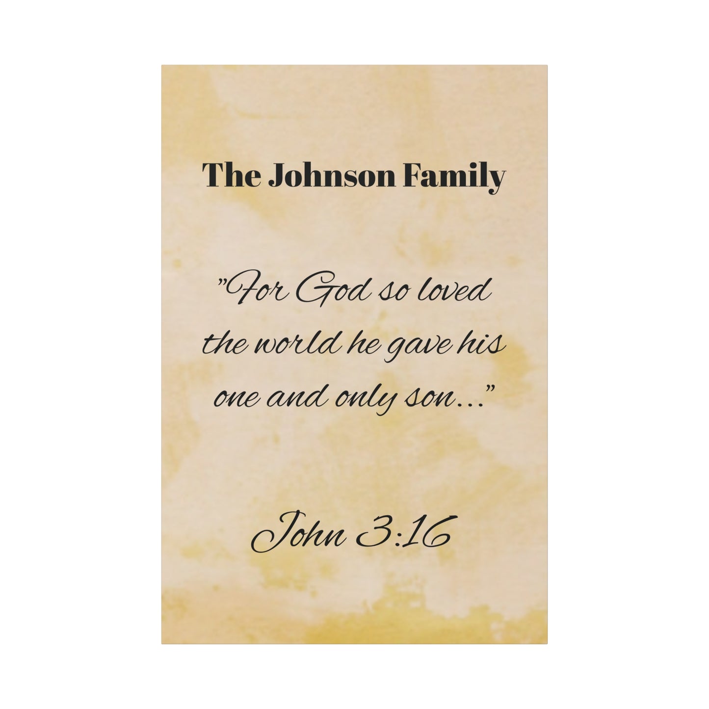 Personalized Bible Verse Wall Art, Canvas, Family Name, Family Bible Art