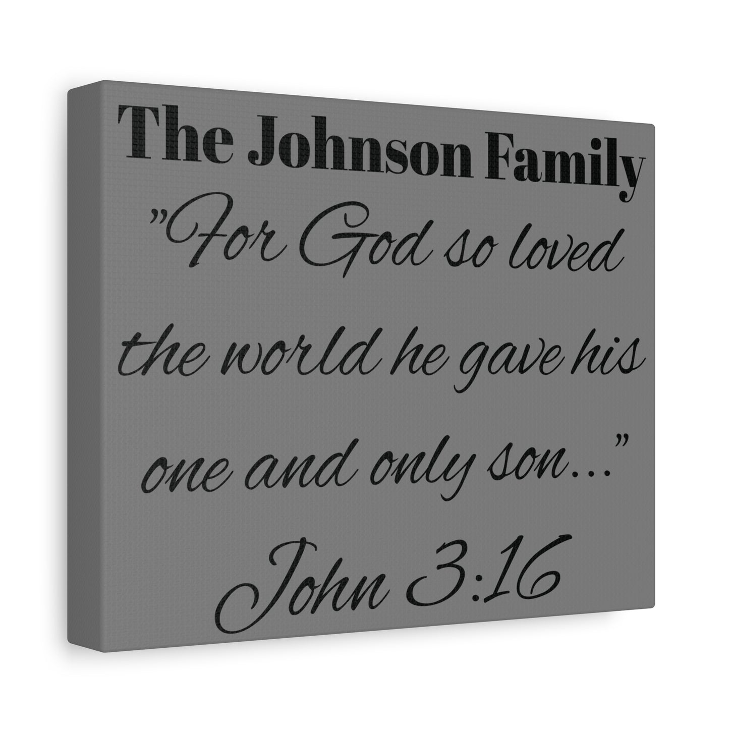 Personalized Bible Verse Wall Art, Canvas, Family Name, Family Bible Art