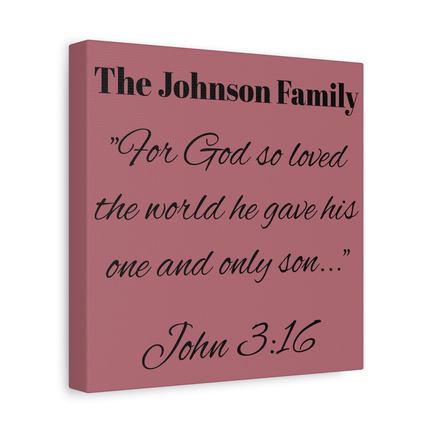 Personalized Bible Verse Wall Art, Canvas, Family Name, Family Bible Art