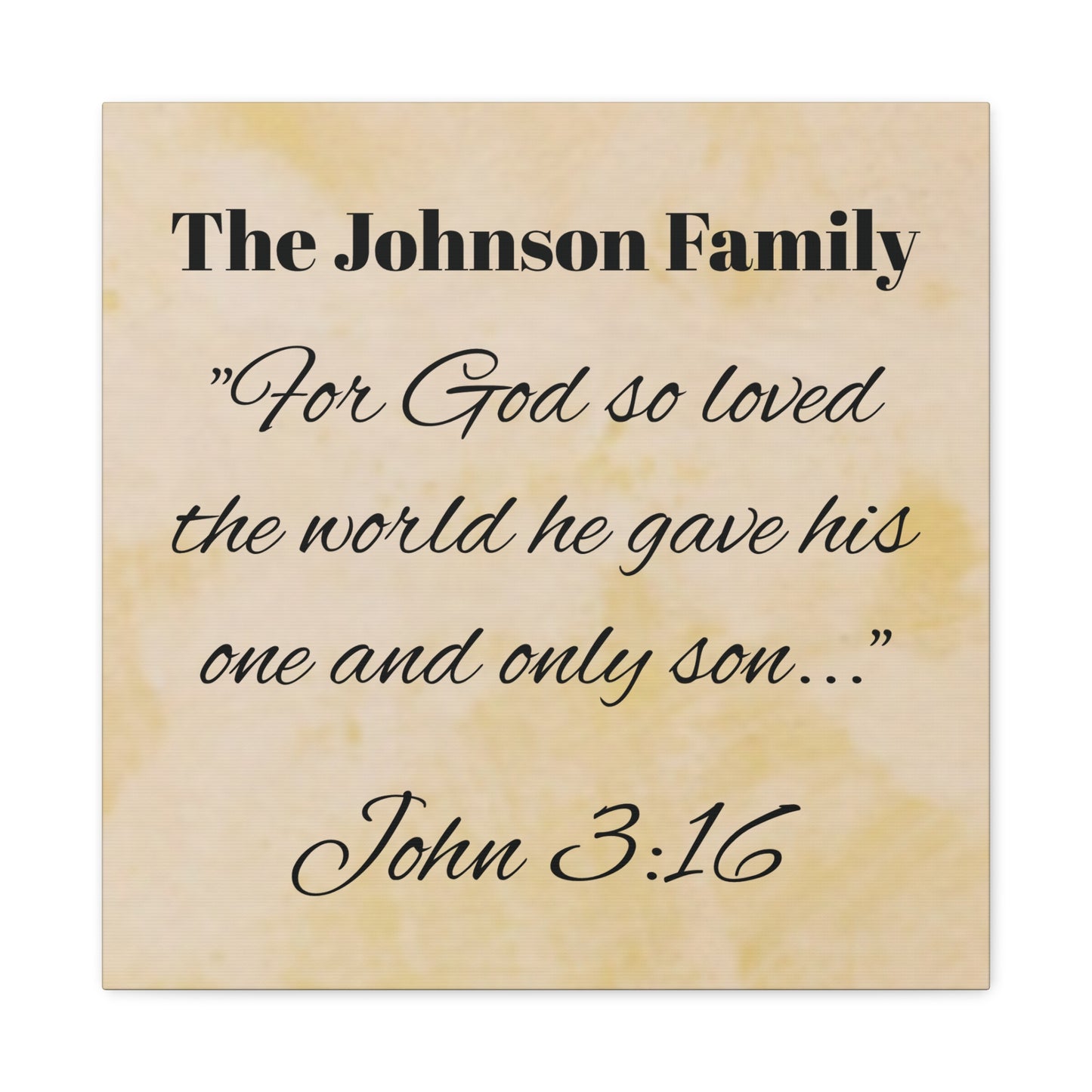 Personalized Bible Verse Wall Art, Canvas, Family Name, Family Bible Art