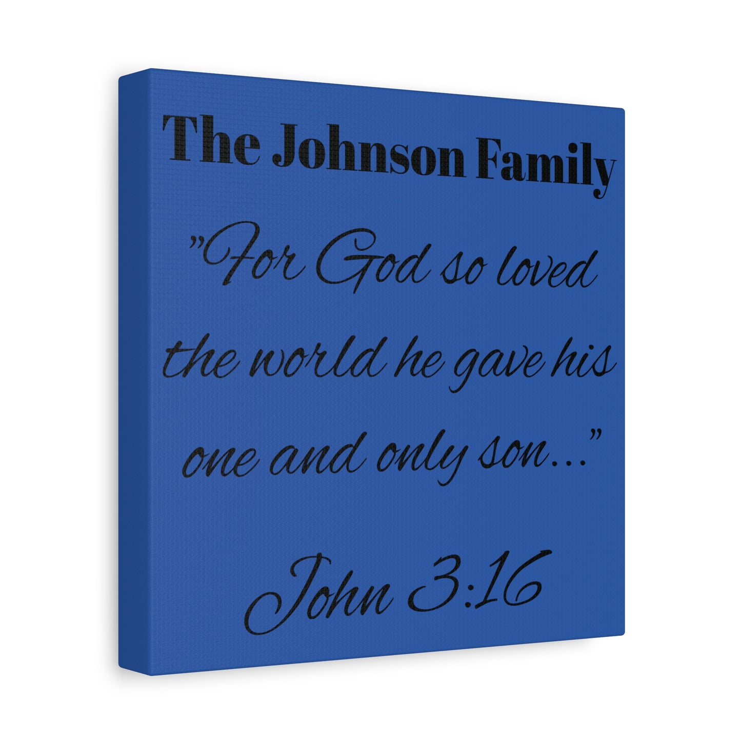 Personalized Bible Verse Wall Art, Canvas, Family Name, Family Bible Art