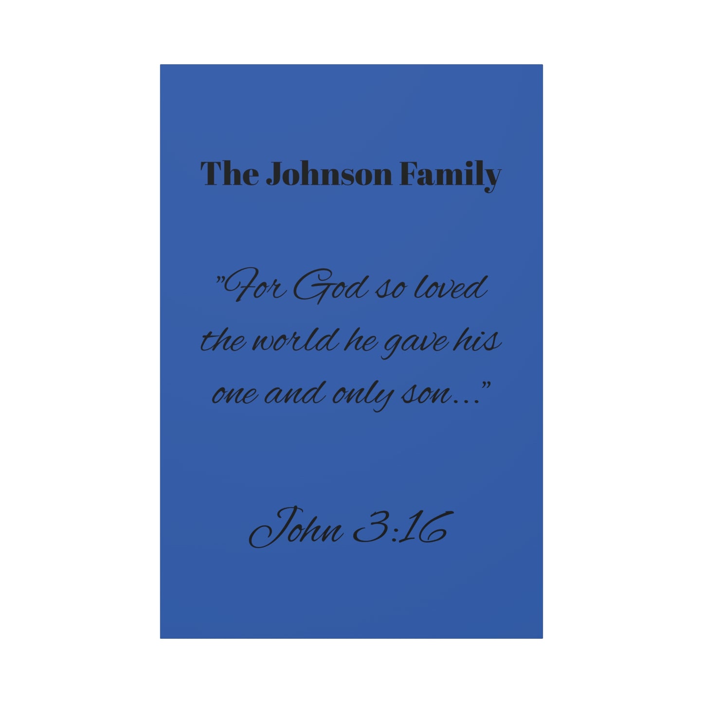 Personalized Bible Verse Wall Art, Canvas, Family Name, Family Bible Art