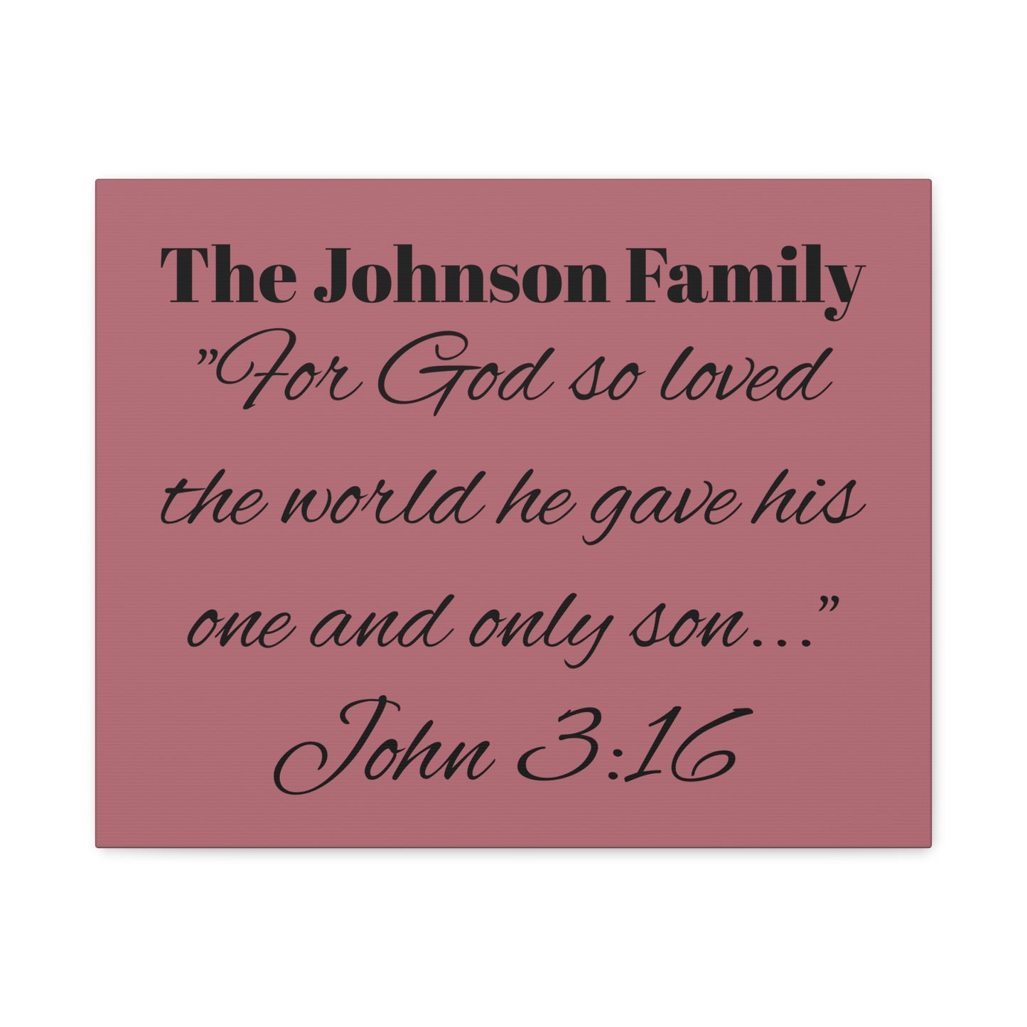 Personalized Bible Verse Wall Art, Canvas, Family Name, Family Bible Art