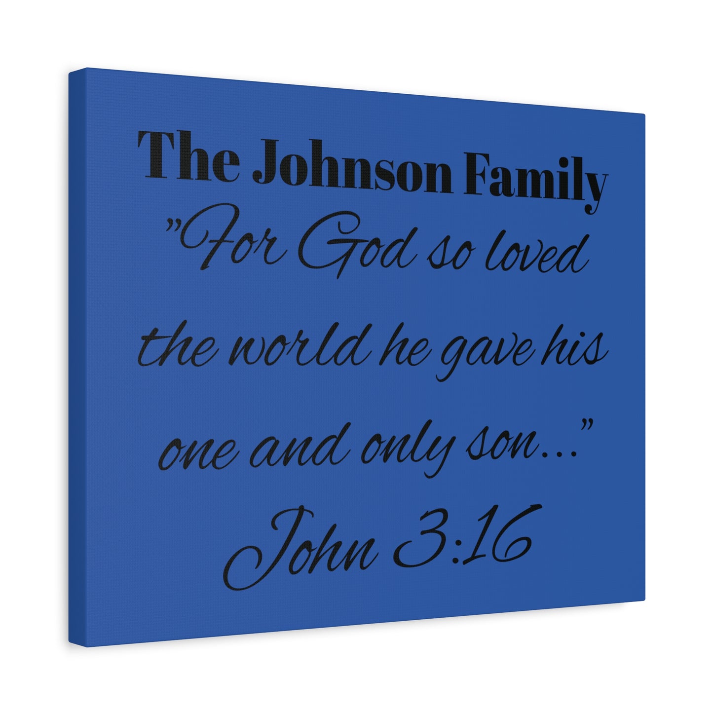 Personalized Bible Verse Wall Art, Canvas, Family Name, Family Bible Art