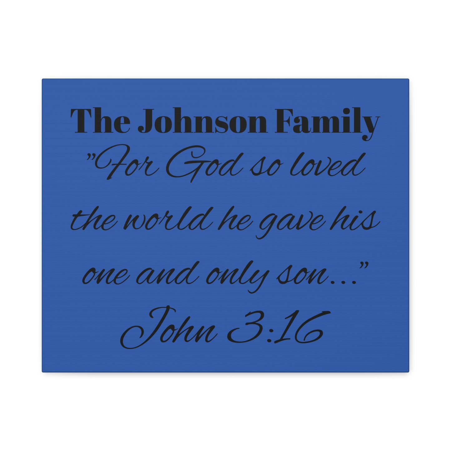 Personalized Bible Verse Wall Art, Canvas, Family Name, Family Bible Art