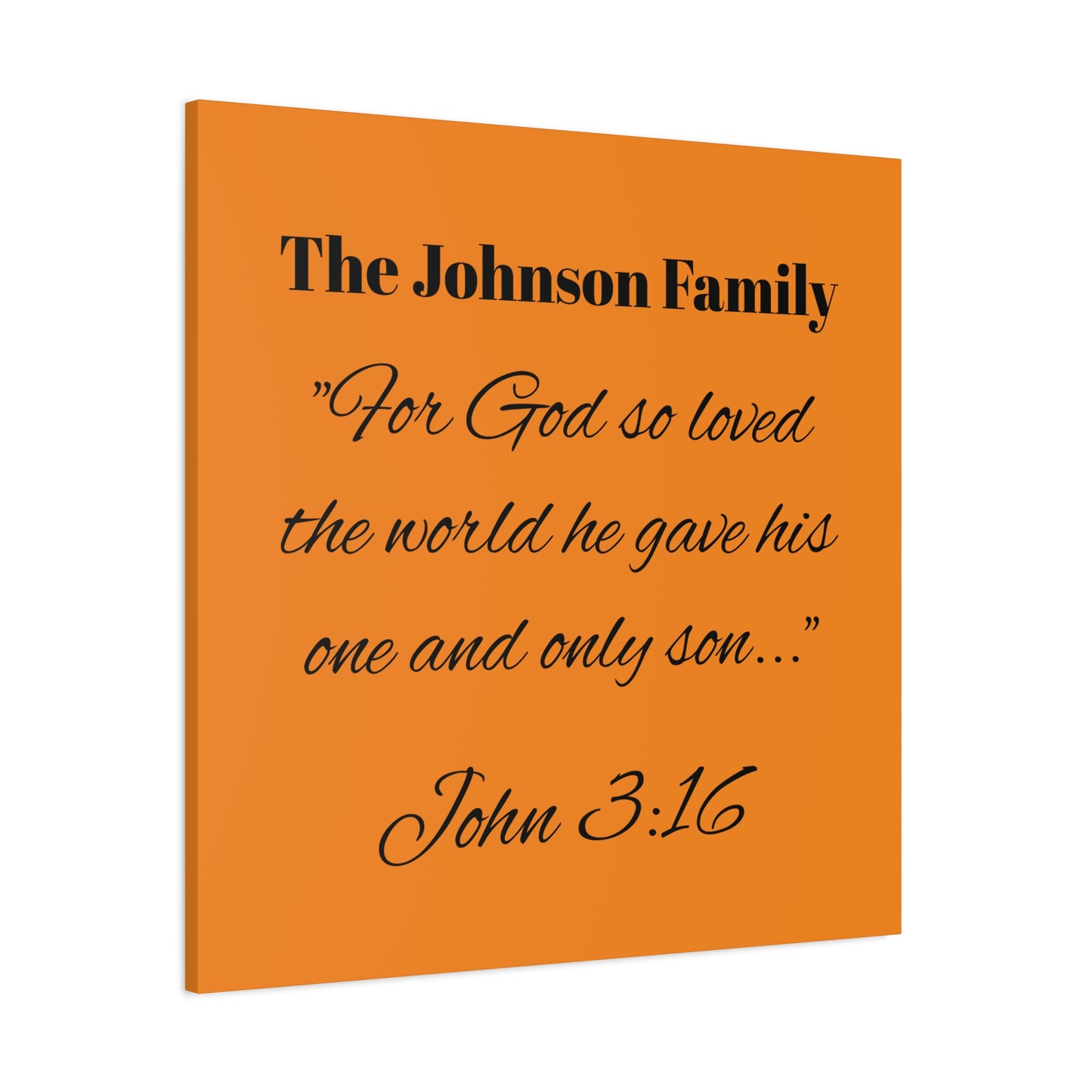 Personalized Bible Verse Wall Art, Canvas, Family Name, Family Bible Art